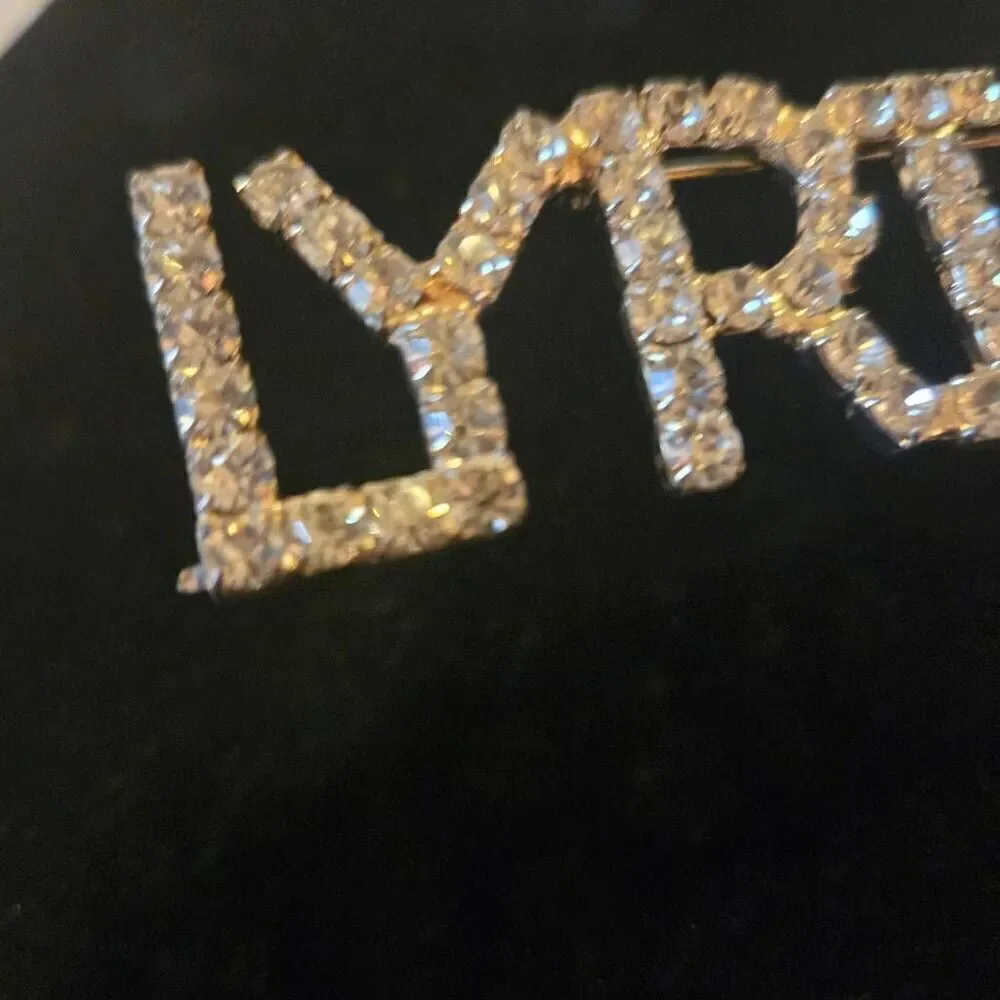 LYRICAL Rhinstone Brooch Pin